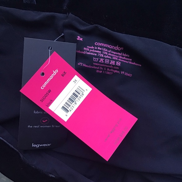 NWT COMMANDO Black Velvet Leggings - Picture 8 of 8